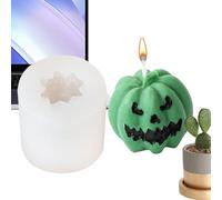 Pumpkin Candle Molds Silicone,Resin Casting Halloween Pumpkin Mold | Maker Crafting Tools for Wax Soap Plaster Fall Holiday Thanksgiving Home Decor Table Centerpieces Farmhouse