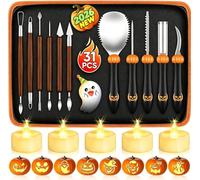 Pumpkin Carving Kit with Stencils：31PCS Professional Pumpkin Carving Tools