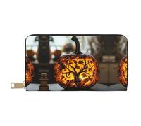 Pumpkin Carving lamp Wallet Hand-Held Coin Purse Fashionable and Versatile Long Can Hold Mobile Phones Coins Keys