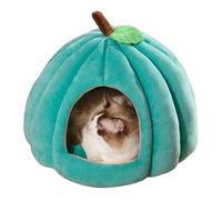 Pumpkin Cat Bed - Halloween Cat House | Cats Cave Bed Pumpkin Shaped | Comfortable Warm Soft Semi Cats Beds House For Indoor Kitten, Small Dogs