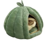 Pumpkin Cat Beds For Indoor Halloween Cat House Hideaway Thickened Warm Cave Nest Sleeping Bed