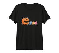 Pumpkin Chasing Little Ghosts Spooky Season Halloween Premium T-Shirt