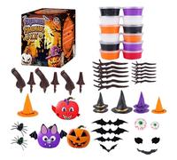 Pumpkin Clay Set for Kids - Kids Pumpkin Craft Playdough Modeling Supplies Educational Toys for Students Children Preschool Kindergarten School