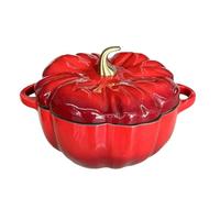 Pumpkin Cocotte, Dutch Oven Pot With Lid, Cast Iron Cooking Pot, Non Stick Pumpkin Stew Soup Serves 3-5, Halloween Thanksgiving Decor Gift