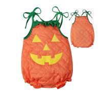 Pumpkin Costume for Child, Halloween Pumpkin Costume - Sleeveless Pumpkin Costumes Cute Fancy Dress Halloween | Lantern Face Dress Up Unisex Comfortable Halloween Costumes for the fe