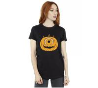 Pumpkin Cotton Boyfriend Halloween T-Shirt Disney Black 4XL