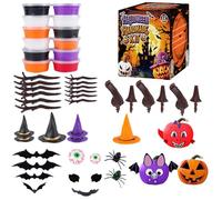 Pumpkin Craft Clay Kit - 6 Inches Halloween Modeling Set | Carving Kit - Educational Clay Toys | Pumpkin Clayy - Reusable Plasticine for Kids Party Decor