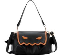 Pumpkin Crossbody Halloween Little Devil Shoulder Bag Messenger Handbag Trick or Bag for Girls Ladies Decoration for Festivals