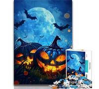 Pumpkin Crow 1000 Piece Jigsaw Puzzles,Educational Game Challenge Toy Wall Decoration Unique Birthday And Xmas Gifts 38x26cm