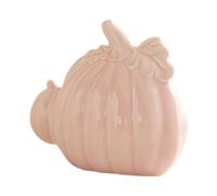 Pumpkin Decor, Ceramic Halloween Ornament, Autumn Figurine Set, 4.84x3.82x2.36 Inches Rustic Fall Accent Piece, Small Harvest Decoration for Bookshelf, Mantel, Bedroom, Party, Farmhouse Display