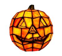 Pumpkin Decor Night Light Halloween Accent Lamp for Mantel Shelf Tabletop, Warm Glow with USB Connected Setup for Indoor Fall Decor Pumpkin Night Light Halloween Lamp Carved Table Fall Accent Usb Warm