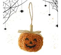 Pumpkin Decorations Flocked Party Supplies with Smile Design