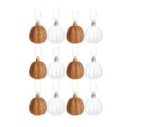 Pumpkin Decors Fall Thanksgiving Hanging Pumpkin Glitter Ornaments for Farmhouse Autumn Harvest Home Party Decor Pumpkins Ball Ornamen