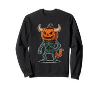 Pumpkin Demon Skeleton Sweatshirt