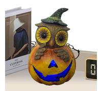 Pumpkin Desk Lamp, Owl Lamp for Children's Room, Halloween Lantern with Carry Handle, Yard Decoration, Patio, Yard Path Luckxing