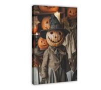 Pumpkin Doll Canvas Poster Wall Art Decor Print Picture Paintings for Living Room Bedroom Decoration 20x30inch(50x75cm)