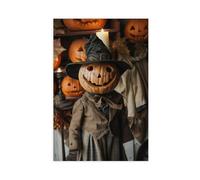 Pumpkin Doll Canvas Poster Wall Art Decor Print Picture Paintings for Living Room Bedroom Decoration 08x12inch(20x30cm)