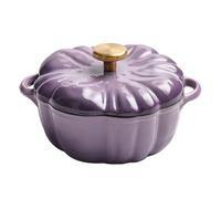 Pumpkin Dutch Ceramic Pot With Lid - Halloween Pumpkin Pot Soup Cooking Iron, Fall Enamel Cast Pressure With Dual Handle Cocotte Braiser For Soup Stew Baking