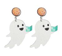 Pumpkin Earrings 1 Pair Of Creative Earrings With Craftsmanship Cute Halloween Design Perfect Decoration For The Pearl Hoop Earring (A, One Size)