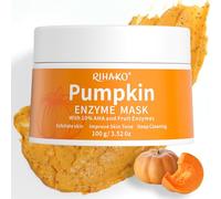 Pumpkin Enzyme Mask, Brightening Exfoliating Facial Mask For Dead Skin,Dullness Dark Spots, Uneven Skin Tone,Large Pores and Brightens Skin, Enzyme Exfoliant for Face, 100g