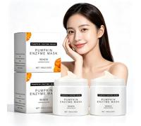 Pumpkin Enzyme Mask, Brightening Exfoliating Peel Off Facial Mask (2PCS) | Deep Hydration Pumpkin Mud Mask for Dullness, Uneven Skin Tone, Fine Lines and Wrinkles, Smoothing & Revitalizing Skin