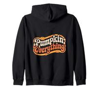 Pumpkin Everything Fall Autumn Vibes Halloween Zip Hoodie