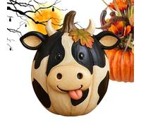 Pumpkin Figures Farm Animals - Duck Decorative Chicken | Resin Sculptures Art for Fall Thanksgiving Halloween Fête Decor | Indoor Ornament of the Month