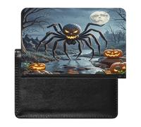 Pumpkin Ghost Night Passport Holder with Card Slots Portable Passport Cover Compact Waterproof Passports Protector