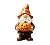Pumpkin Gnome Statue - Spooky Resin Halloween Holiday Garden Home Decoratio