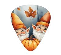 Pumpkin-Gnomes 12 Pack Guitar Picks With 3 Thicknesses And Storage Box, Abs Plectrums For Electric Bass Guitar Players