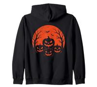 Pumpkin Group Halloween Moon Zip Hoodie