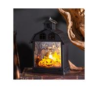 (pumpkin) Halloween decorations retro haunted house night light pumpkin lantern skull ornaments creative horror atmosphere party props