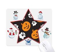 Pumpkin Halloween Hallowmas Ghost Christmas Snowman Family Star Mouse Pad