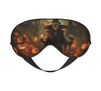 Pumpkin Halloween Print Eye Mask,Silk-Like Sleep Mask,Night Sleeping Mask for Men Women,for Sleep Relaxation