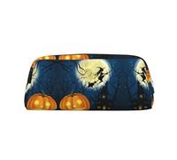 Pumpkin Halloween Print Pencil Bag Multi-Purpose Storage for School, Office, and Travel