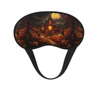 Pumpkin Halloween Sleep Mask for Side Sleeper, Eye Mask Sleeping for Women Men,for Sleeping with Elastic Band