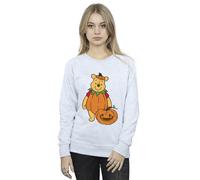 Pumpkin Halloween Sweatshirt Winnie the pooh Grey M