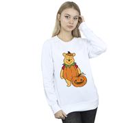Pumpkin Halloween Sweatshirt Winnie the pooh White 4XL