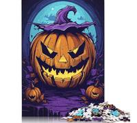 Pumpkin Halloween Vibes Puzzle Fun Premium Cardboard Jigsaw Puzzle for Boy Or Girl 1000pcs (75x50cm)