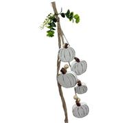Pumpkin Hanging Wall Decors Farmhouse Fall Door Hanger Wooden | Country Door Accent with Display-Ready Vertical Design for Entryway Living Room Bedroom Fall Seasonal Home Use