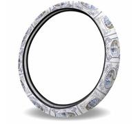 Pumpkin Harvest Maple Leaves Truck Wood Grain Steering Wheel Protector Stretch Steering Wheel Covers Non-Slip Car Handle Covers For Women Sedan Suv 38Cm