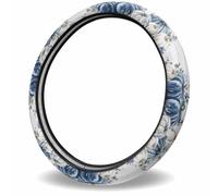 Pumpkin Harvest Sunflower Rose Vintage Steering Wheel Wrap Stylish Steering Wheeles Cover Non-Slip Car Handle Covers For Suv All Seasons Sedan 38Cm