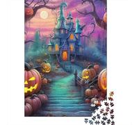 Pumpkin Haunted Castle 1000 Pieces Jigsaw Puzzles For Adults Challenging Game Stress Relieving Entertainment Cultivate The Spirit of Teamwork For Adults Gifts 1000pcs (75x50cm)