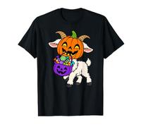 Pumpkin Head Goat Halloween Trick or Treating Value Graphic T-Shirt