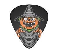 Pumpkin Head Scarecrow 12-Pack Guitar Picks, Includes Thin, Medium & Heavy Gauges 3 Sizes for Guitar Electric Acoustic Picks