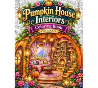 Pumpkin House Interiors Coloring Book for Adults: 50+ Magical Rooms to Color for Stress Relief & Cozy Escapes - Enchanted Pumpkin Kitchens, Dreamy ... into a World of Magic & Dreamy Relaxation