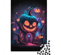 Pumpkin House Puzzle Jigsaws 1000 Pieces for Adults & Teenager Age 12 Years Up Christmas Eve Gifts 1000pcs (75x50cm)