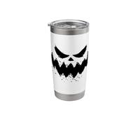 Pumpkin Jack O Lantern Face JackoLantern Stainless Steel Insulated Tumbler