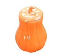 Pumpkin Jar, Candy Container, 2.91x4.53 Inches 50g Ceramic Sealing Storage Canister, Compact Autumn Decor for Kitchen Living Room Bedroom Fall Celebration, Homeowners, Orange