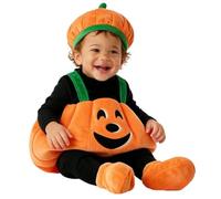 Pumpkin Jumpsuit Bright Orange Pumpkin Romper Baby Soft Trick or Treat | Boys Pumpkin Halloween Costume Top and Pants Toddler Party Performance